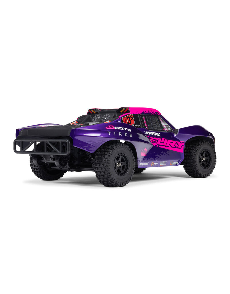 ARRMA ARA3521T3 1/10 FURY 2WD 223S BLX BRUSHLESS SHORT COURSE TRUCK RTR WITH DSC: PURPLE