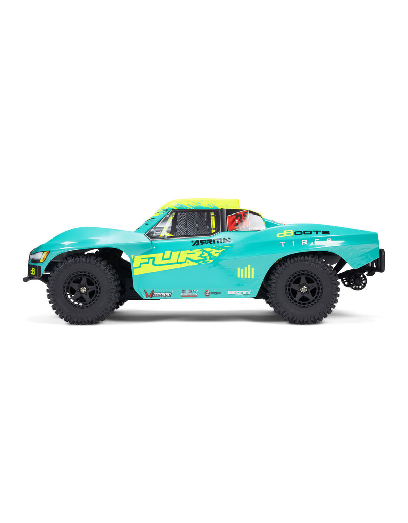 ARRMA ARA3521T2 1/10 FURY 2WD 223S BLX BRUSHLESS SHORT COURSE TRUCK RTR WITH DSC: GREEN