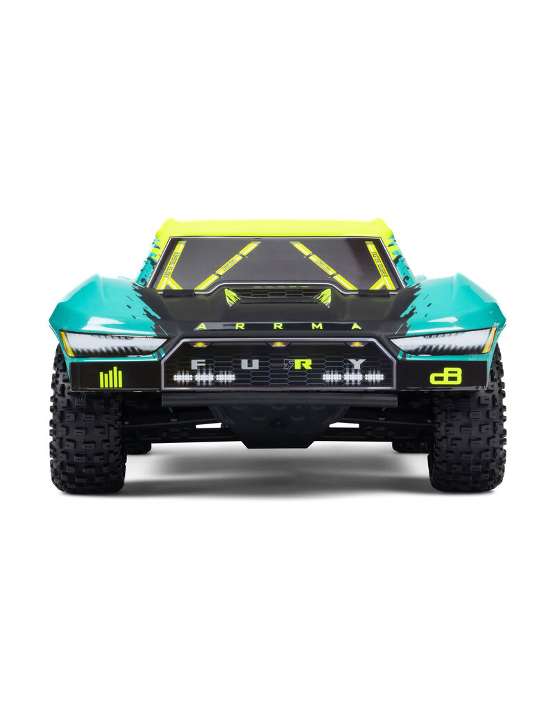 ARRMA ARA3521T2 1/10 FURY 2WD 223S BLX BRUSHLESS SHORT COURSE TRUCK RTR WITH DSC: GREEN