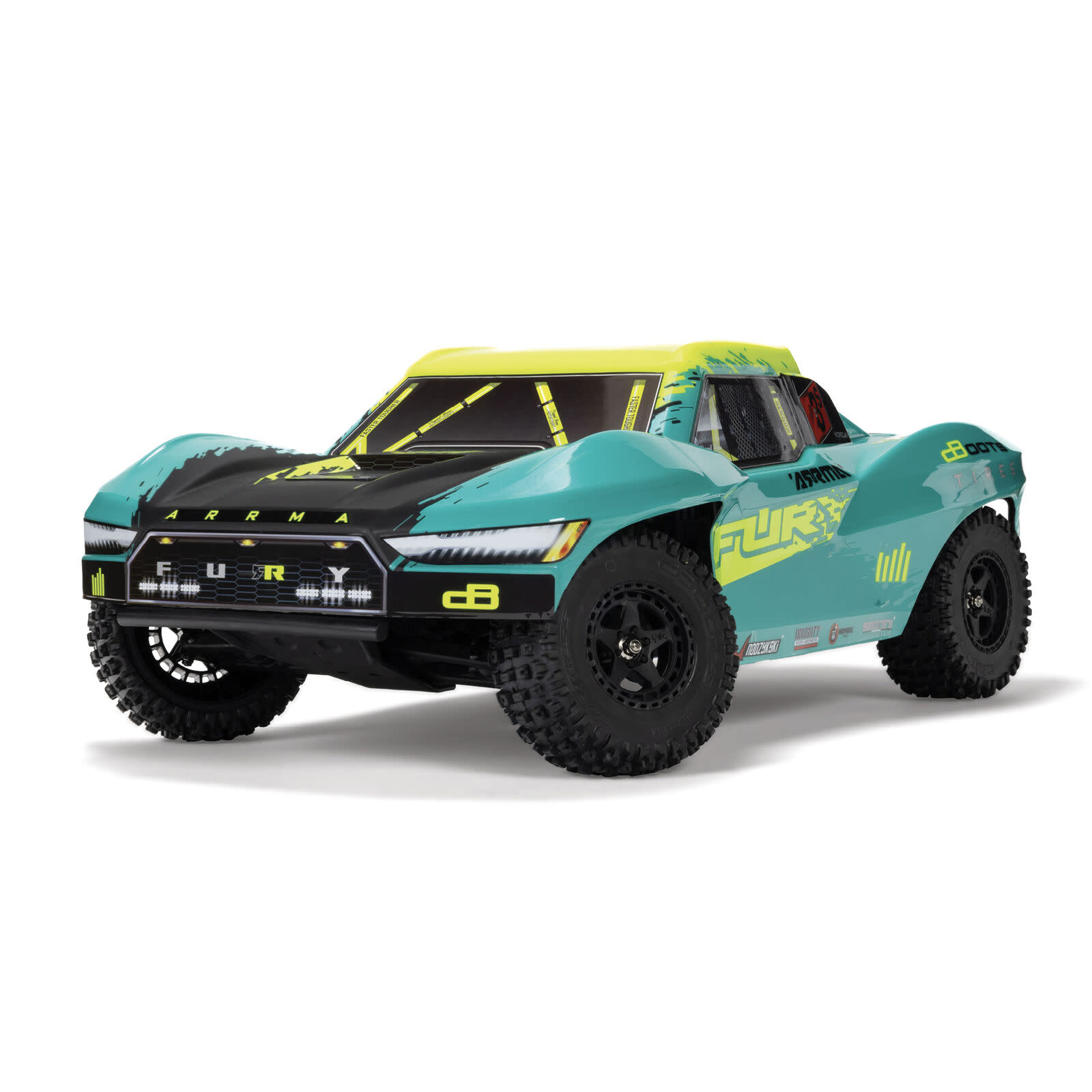 ARA3521T2 1:10 Fury 2WD 223S BLX Short Course Truck RTR w/DSC Green