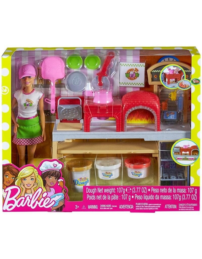 BARBIE MTL FHR09 BARBIE PIZZA CHEF PIZZA DOLL PLAYSET