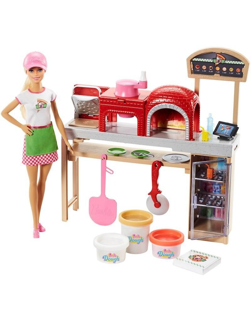 BARBIE MTL FHR09 BARBIE PIZZA CHEF PIZZA DOLL PLAYSET