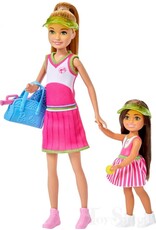 BARBIE MTL HRG83 BARBIE STACIE & CHELSEA TENNIS PLAYSETWITH 2 DOLLS