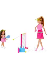 BARBIE MTL HRG83 BARBIE STACIE & CHELSEA TENNIS PLAYSETWITH 2 DOLLS