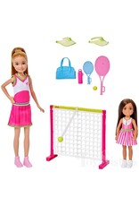 BARBIE MTL HRG83 BARBIE STACIE & CHELSEA TENNIS PLAYSETWITH 2 DOLLS