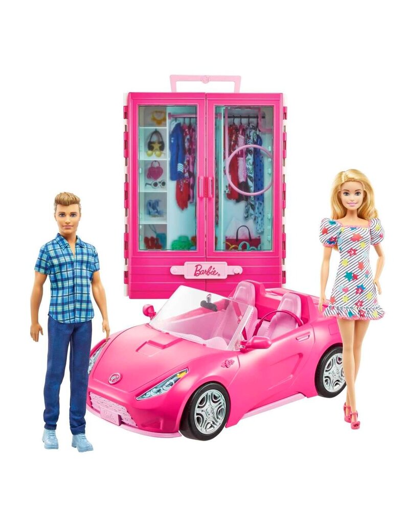 BARBIE MTL GVK05 BARBIE & KEN ULTIMATE CLOSET WITH CONVERTIBLE PINK DOLL PLAYSET