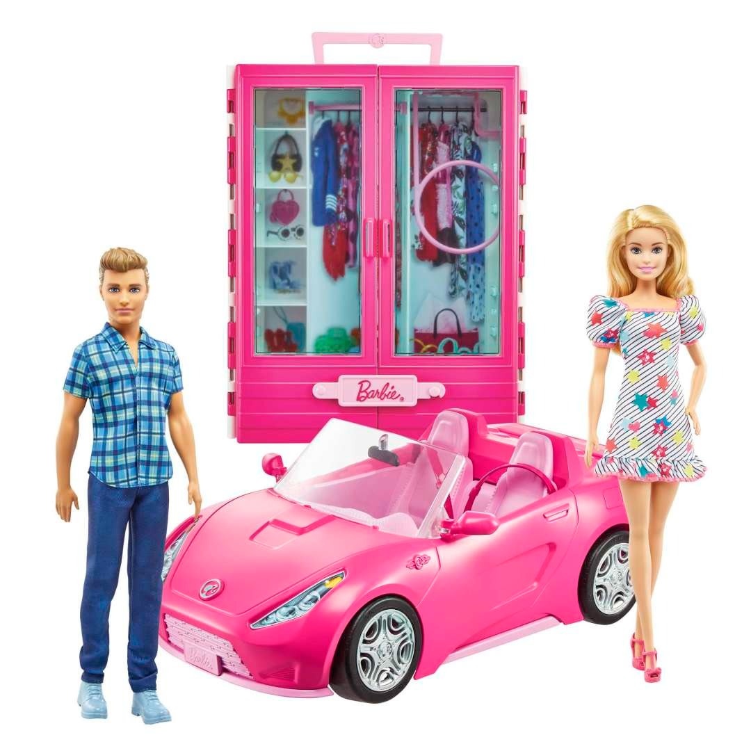 MTL GVK05 BARBIE & KEN ULTIMATE CLOSET WITH CONVERTIBLE PINK DOLL PLAYSET