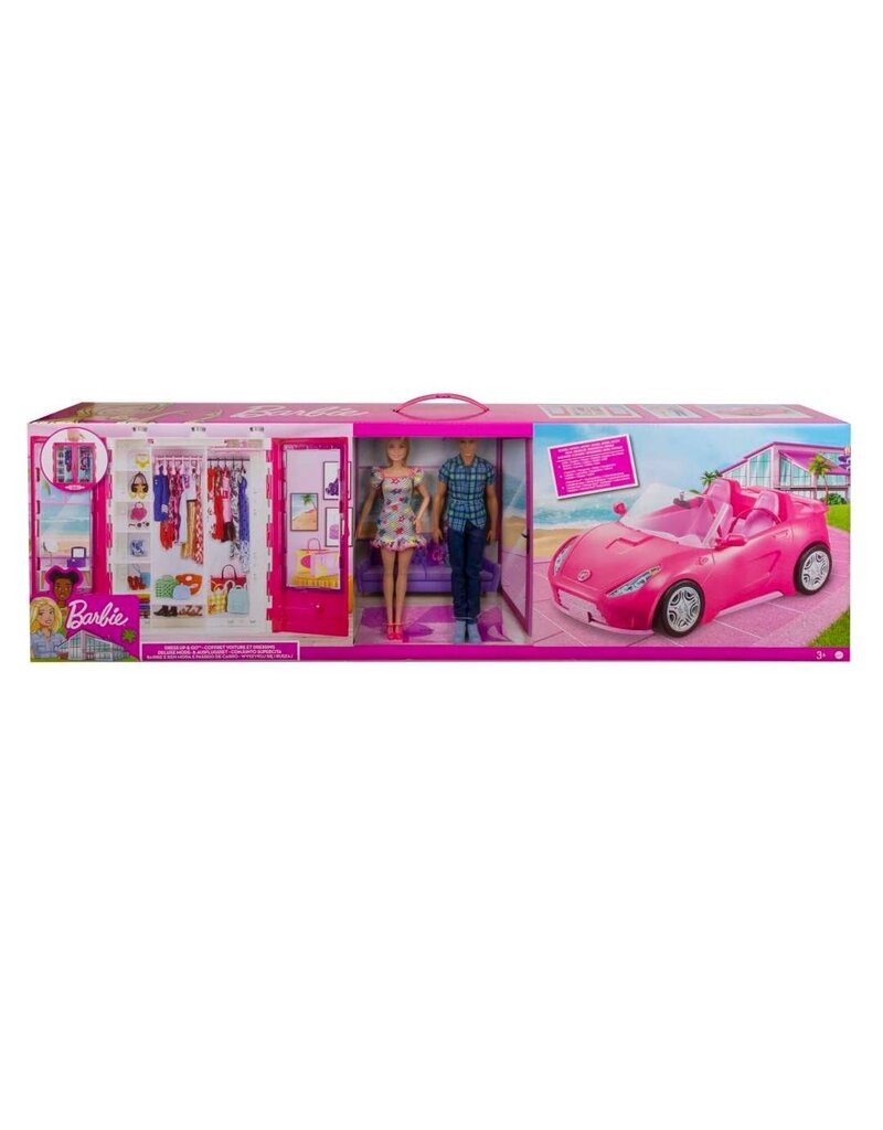 BARBIE MTL GVK05 BARBIE & KEN ULTIMATE CLOSET WITH CONVERTIBLE PINK DOLL PLAYSET