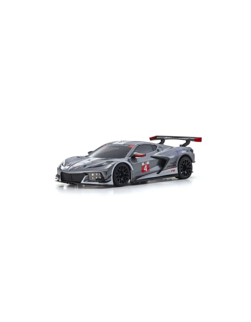KYOSHO KYO32356GMW MINI-Z RWD MR-04  READYSET CHEVROLET CORVETTE C8.R GUNMETAL/WHITE