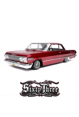 REDCAT RACING RER33481 SIXTYTHREE RC CAR - 1:10 1963 CHEVROLET IMPALA HOPPING LOWRIDER RED