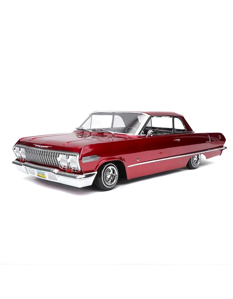 REDCAT RACING RER33481 SIXTYTHREE RC CAR - 1:10 1963 CHEVROLET IMPALA HOPPING LOWRIDER RED