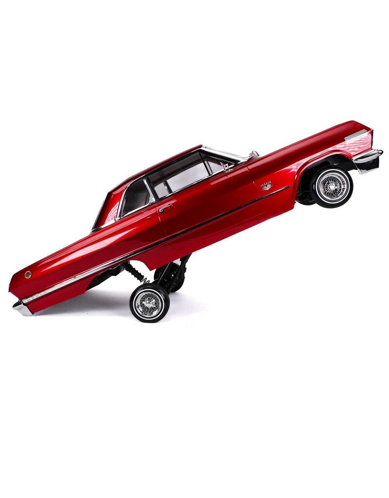 REDCAT RACING RER33481 SIXTYTHREE RC CAR - 1:10 1963 CHEVROLET IMPALA HOPPING LOWRIDER RED