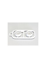 KYOSHO KYOMZH131W-N25B RE30 MULTI WHEEL II NARROW 2.5MM OFFSET: WHITE (2)