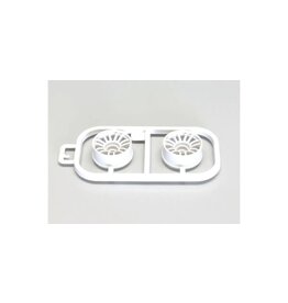 KYOSHO KYOMZH131W-N25B RE30 MULTI WHEEL II NARROW 2.5MM OFFSET: WHITE (2)