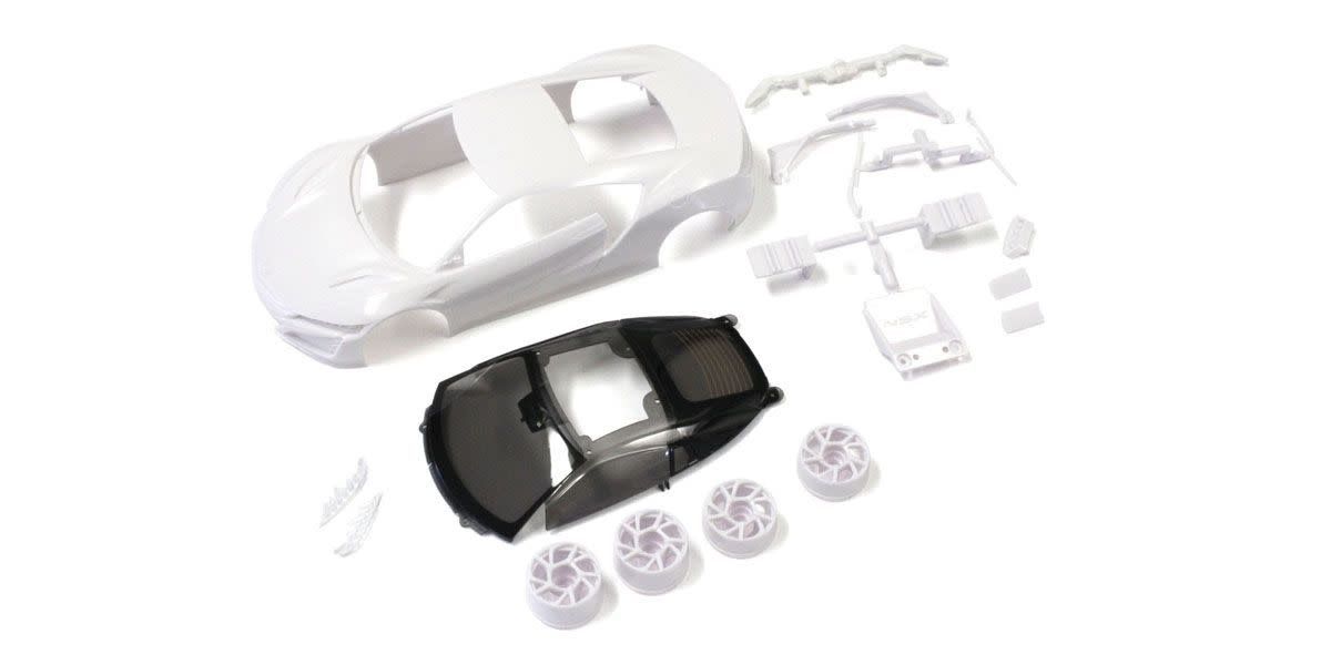 KYOMZN186 HONDA NSX WHITE BODY W/ RIM FOR RWD