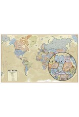 LAMINATED WALL MAP OF WORLD