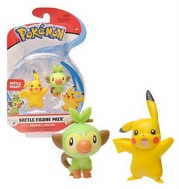 WICKED COOL TOYS 97625 POKEMON BATTLE FIGURE PACK: PIKACHU & GROOKEY