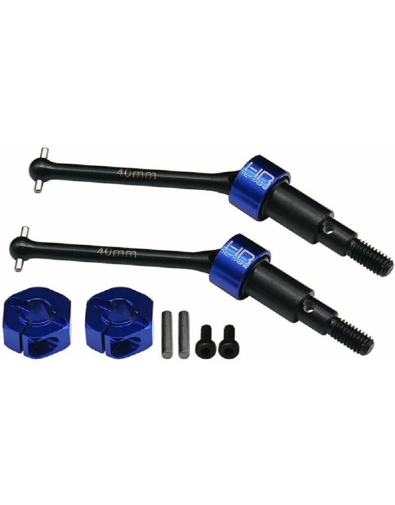 HOT RACING HRAGRM288NR HD STEEL NARROW REAR CVD AXLES DRIVE SHAFTS FOR ARRMA GROM