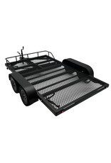 BOLD RC BOL5010 1/10 SCALE FULL METAL CAR HAULER TRAILER WITH LED LIGHTS (BLACK)