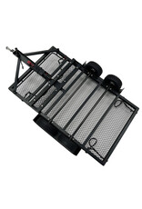 BOLD RC BOL5010 1/10 SCALE FULL METAL CAR HAULER TRAILER WITH LED LIGHTS (BLACK)