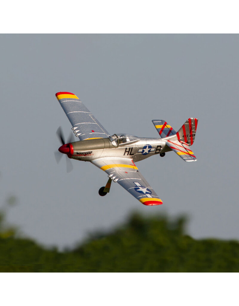 RAGE RC RGRA1600 P-51D MUSTANG 500MM BRUSHLESS RTF WARBIRD WITH PASS (PILOT ASSIST STABILITY SOFTWARE) SYSTEM