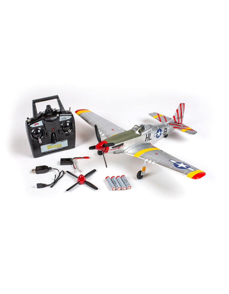 RAGE RC RGRA1600 P-51D MUSTANG 500MM BRUSHLESS RTF WARBIRD WITH PASS (PILOT ASSIST STABILITY SOFTWARE) SYSTEM