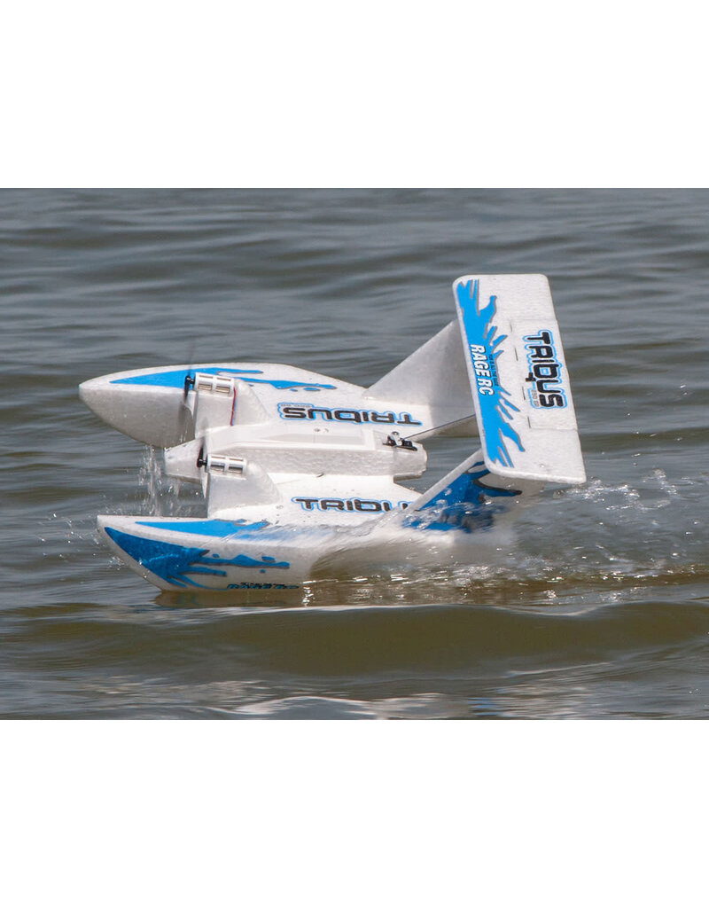 RAGE RC RGR3100 TRIBUS 250 ELECTRIC POWERED RTF AMPHIBIOUS AIRCRAFT; BLUE