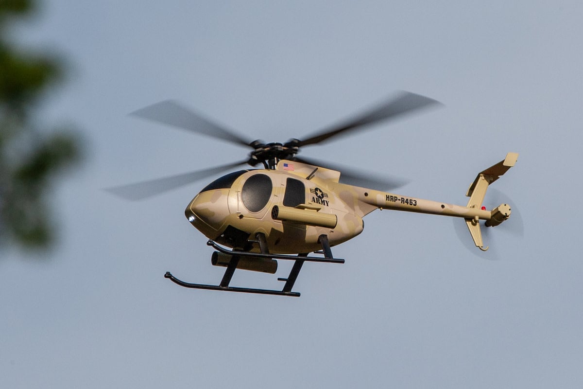 RGR6100 HERO-COPTER MILITARY, 4-BLADE RTF HELI: ARMY