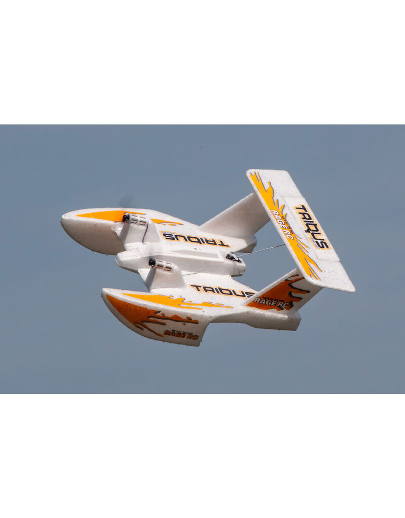 RAGE RC RGR3101 TRIBUS 250 ELECTRIC POWERED RTF AMPHIBIOUS AIRCRAFT; ORANGE