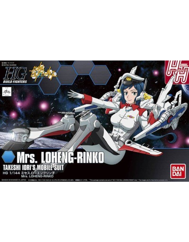 BANDAI BAN2409203 HGBF MRS. LOHENG-RINKO "GUNPLA COSPLAY HEROINES" 1/144, BANDAI