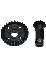 HOT RACING HRAGRM9302R 30/12T STEEL HELICAL DIFFERENTIAL RING/PINION REAR GEAR SET FOR ARRMA GROM