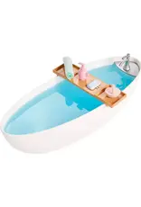 BARBIE MTL HKT92 BARBIE DOLL & BATHTUB PLAYSET WITH CONFETTI SOAP AND ACCESSORIES-BLONDE