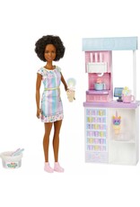 BARBIE MTL HCN47 BARBIE ICE CREAM SHOP PLAYSET-BROWN HAIR