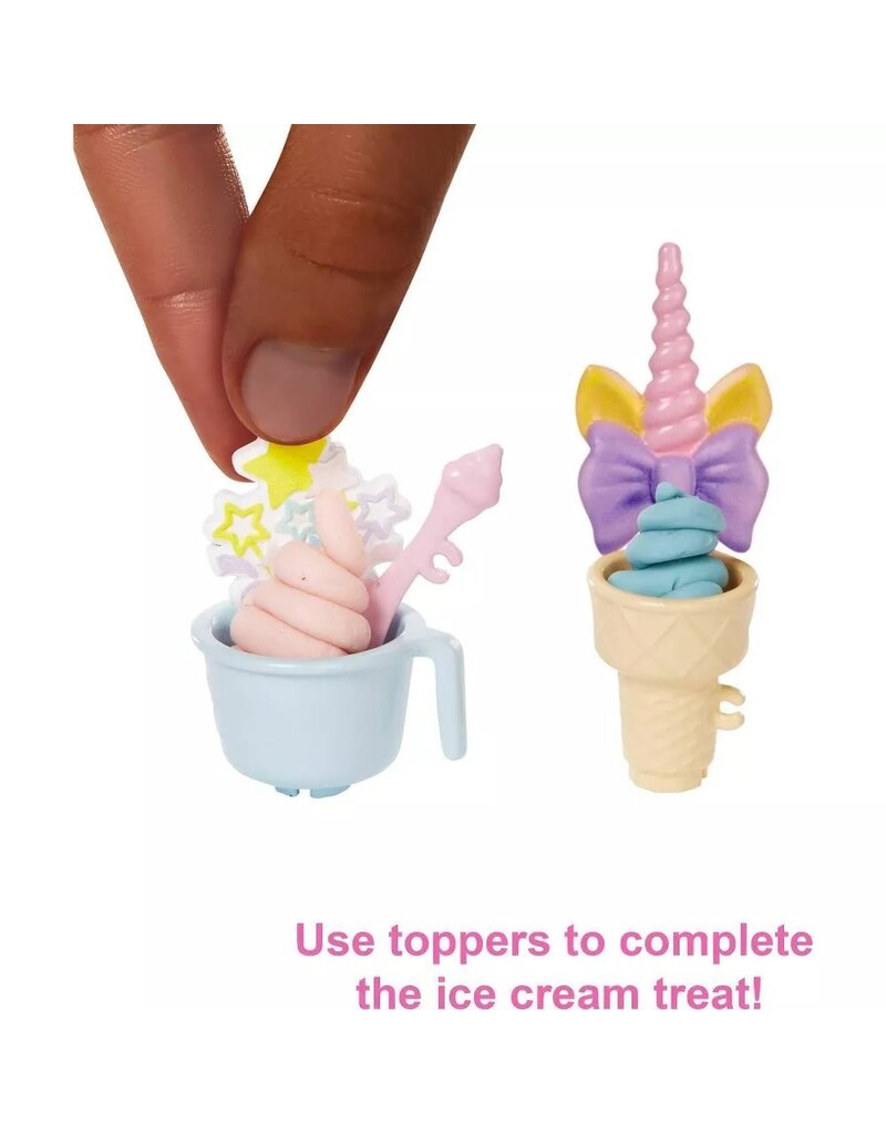 BARBIE MTL HCN47 BARBIE ICE CREAM SHOP PLAYSET-BROWN HAIR