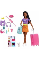 BARBIE MTL HGX55 BARBIE DOLL 'BROOKLYN' ROBERTS ACCESSORIES TRAVEL SET WITH PUPPY-BROWN HAIR