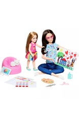 BARBIE MTL HRG48 BARBIE ART THERAPY PLAYSET WITH 2 DOLLS 'PET & ACCESSORIES