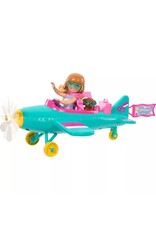 BARBIE MTL  HTK38 BARBIE CHELSEA PLANE DOLL & PLAYSET WITH PUPPY ACCESSORIES