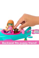 BARBIE MTL  HTK38 BARBIE CHELSEA PLANE DOLL & PLAYSET WITH PUPPY ACCESSORIES