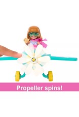 BARBIE MTL  HTK38 BARBIE CHELSEA PLANE DOLL & PLAYSET WITH PUPPY ACCESSORIES