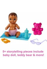 BARBIE MTL FHY97/HHB68 BARBIE SKIPPER BABYSITTERS PLAYSET-CURLY BRUNETTE HAIR