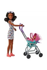 BARBIE MTL FHY97/HHB68 BARBIE SKIPPER BABYSITTERS PLAYSET-CURLY BRUNETTE HAIR