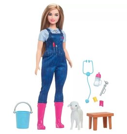 BARBIE MTL HRG41/HRG42 BARBIE65TH ANNIVERSARY CAREERS FARM VET DOLL & LAMB
