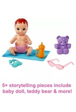 BARBIE MTL GXT34/4B10 BARBIE SKIPPER BABYSITTERS PLAYSET-CURLY BRUNETTE HAIR-BLONDE