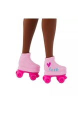 BARBIE MTL HPL75/HPL77 BARBIE DOLL WITH ROLLER SKATES FASHION AND PUPPY BROWN HAIR