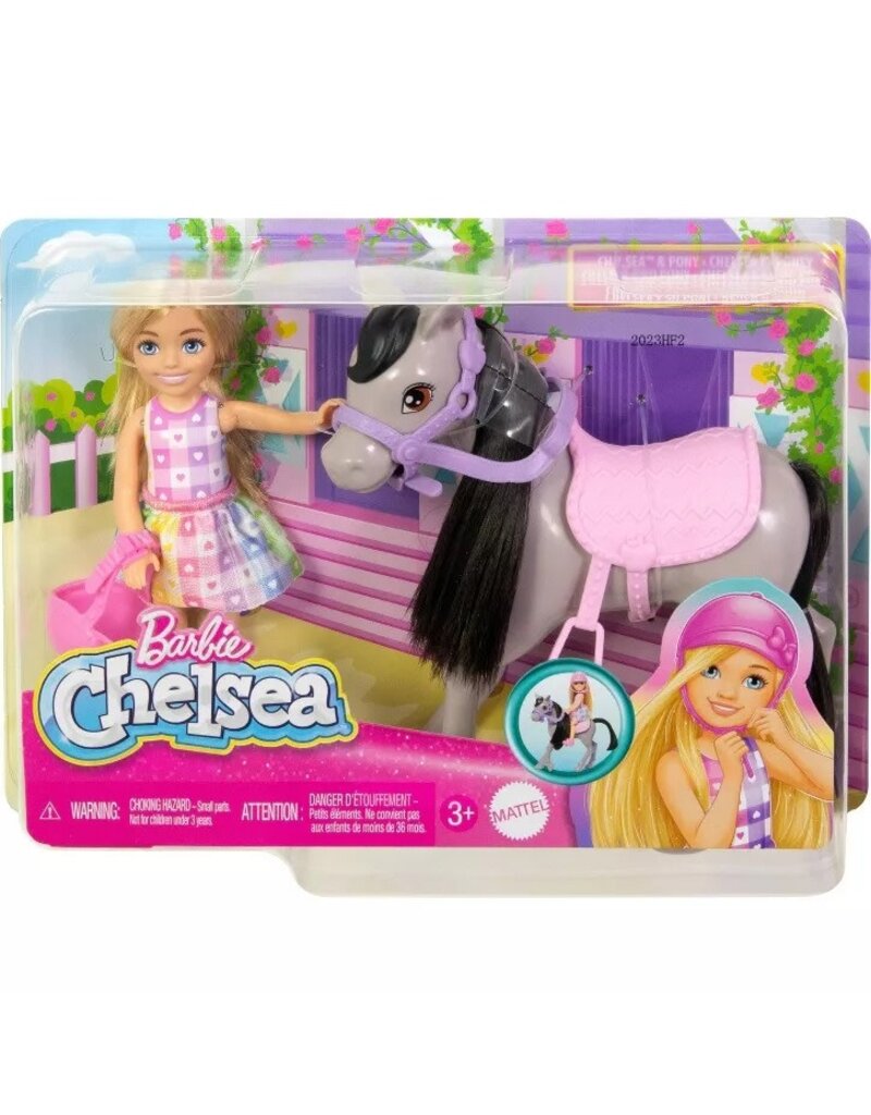 BARBIE MTL HTK29 BARBIE CHELSEA DOLL &  PONY