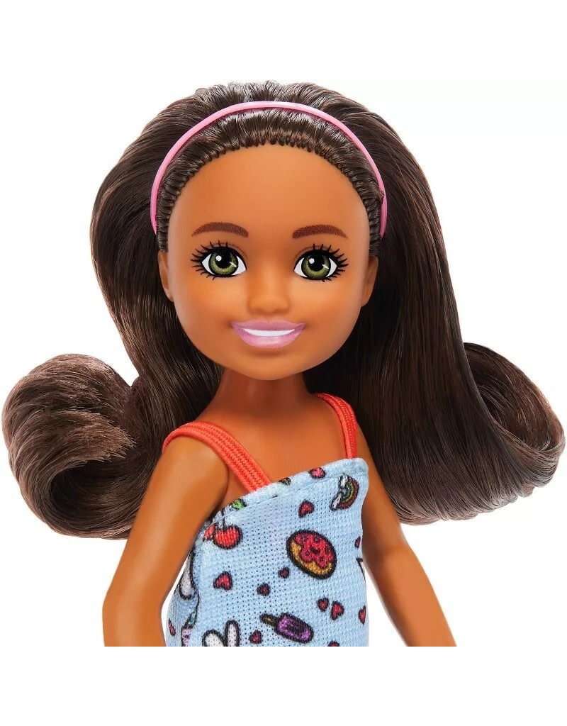 BARBIE MTL HXM97 BARBIE 6.3'' CHELSEA SMALL DOLL BROWN HAIR/GREEN EYES