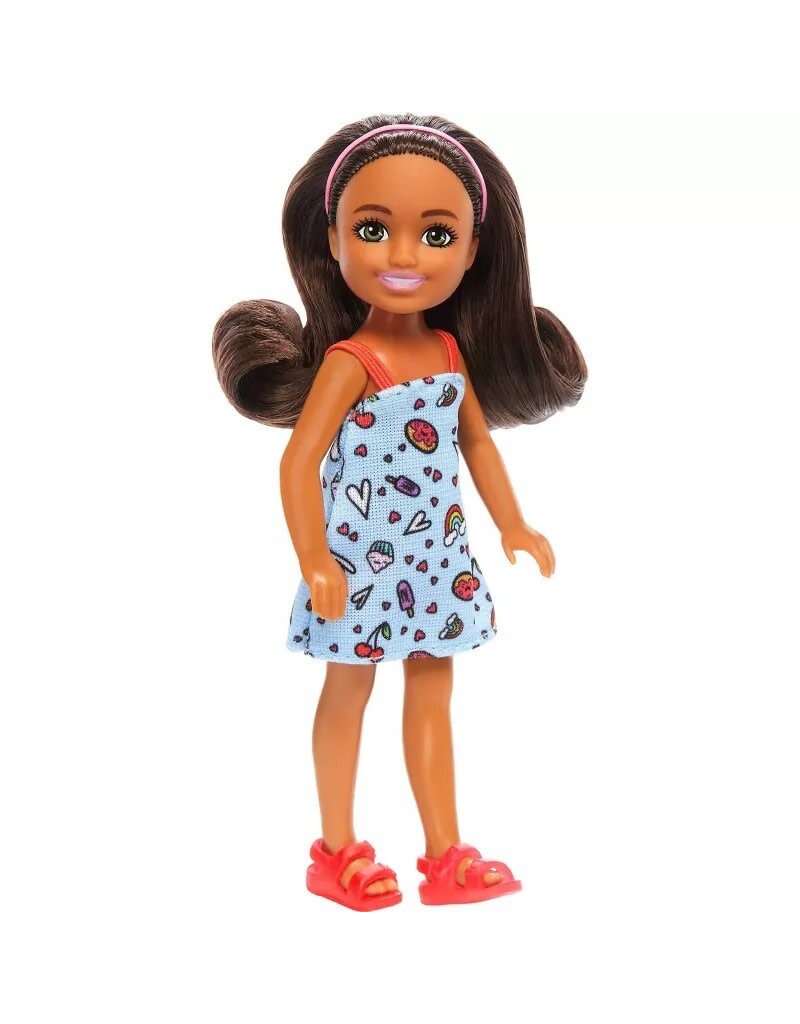 BARBIE MTL HXM97 BARBIE 6.3'' CHELSEA SMALL DOLL BROWN HAIR/GREEN EYES