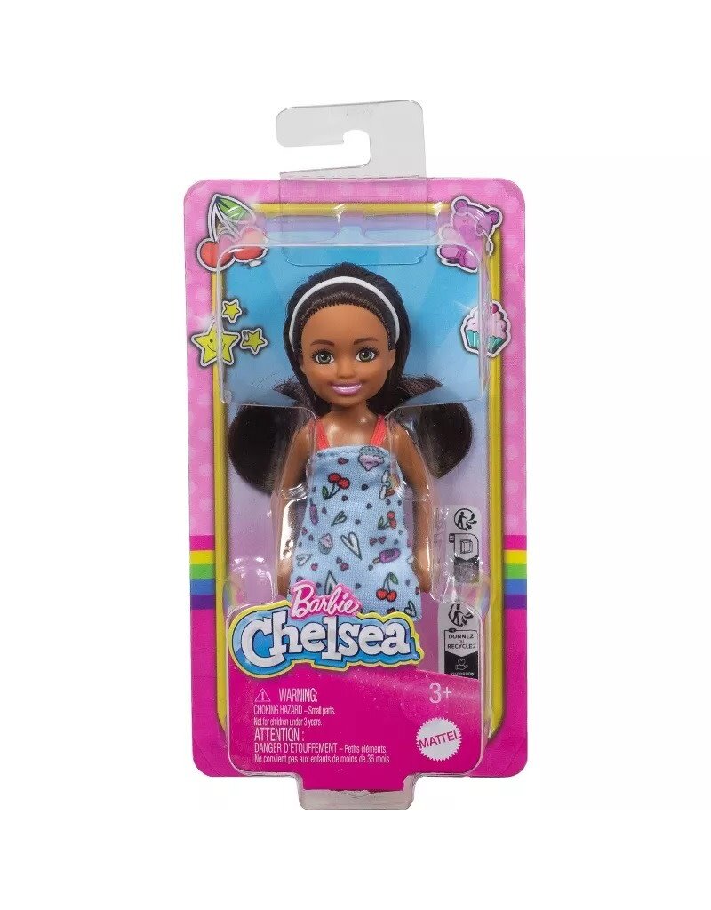 BARBIE MTL HXM97 BARBIE 6.3'' CHELSEA SMALL DOLL BROWN HAIR/GREEN EYES