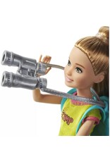 BARBIE MTL GJB58 BARBIETEAM STACIE SUMMER CAMP PLAYSET WITH KAYAK & ACCESSORIES