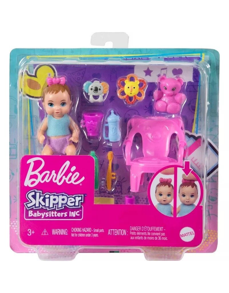 BARBIE MTL GHV83/HJY29 BARBIE SKIPPER BABYSITTER FIRST TOOTH PLAYSET